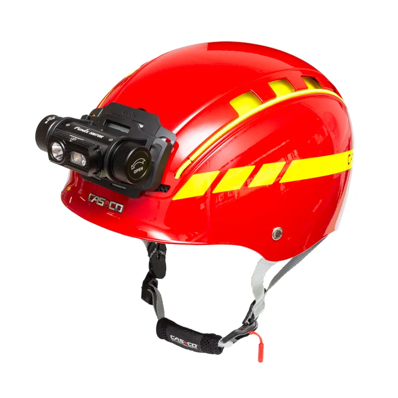 Casco Gams - rot - mit Fenix HM70R