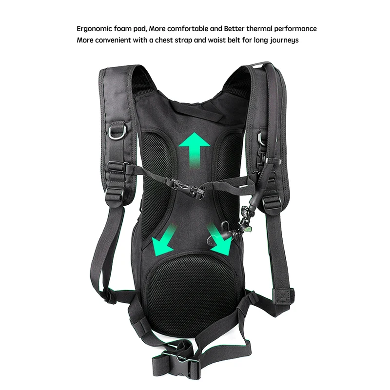 Tactical Hydration Pack Backpack 900D with 2.5L Bladder