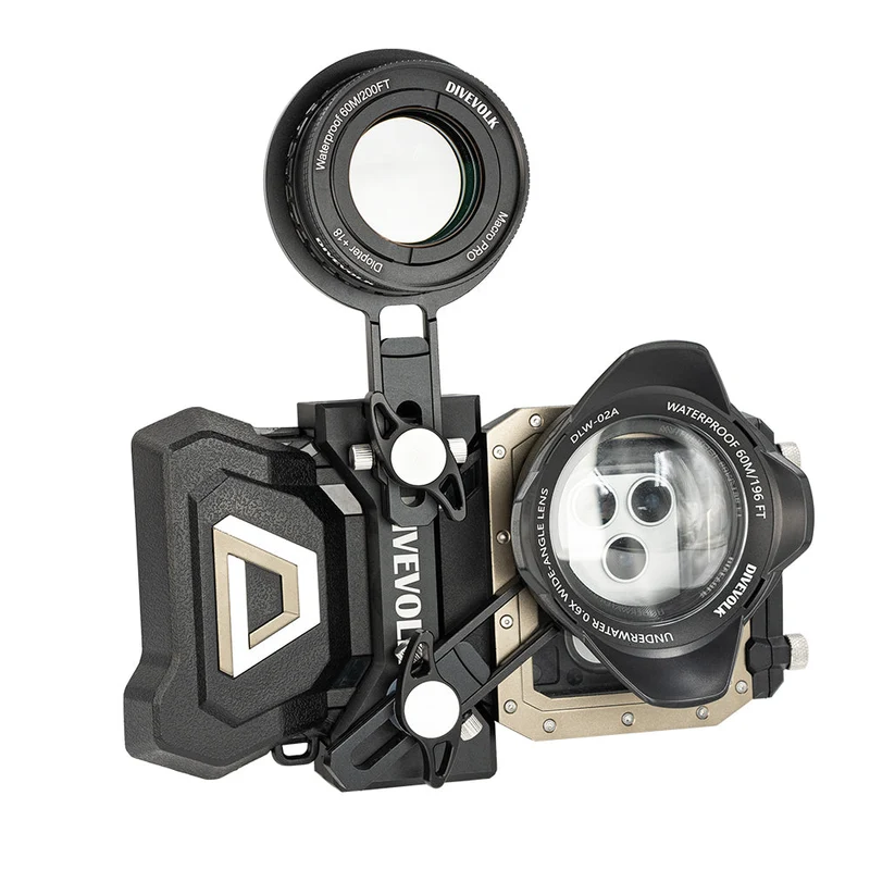 Vorbestellung: Divevolk SeaTouch 6 Pro Expansions Clamp mit verstellbarem 67-mm-Adapterarm