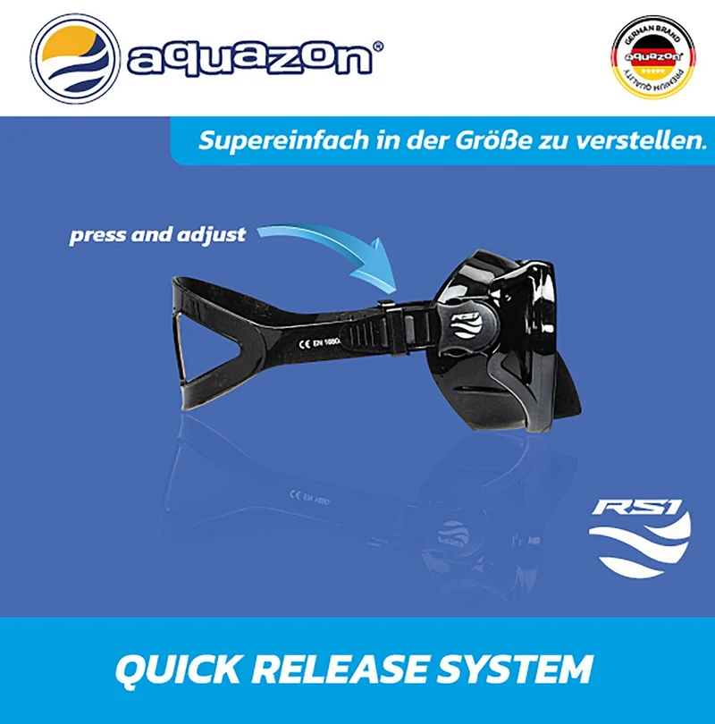 RS1 Schnorchelmaske für Erwachsene Professionelle Qualität, Anti Fog