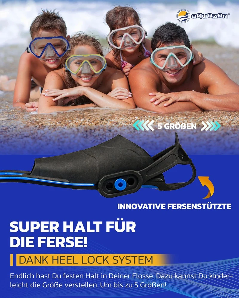 EXPERIENCE verstellbare Familien Taucherflossen, Schwimmflossen