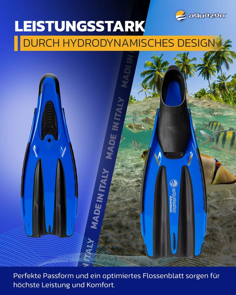 ADVENTURE PRO Schnorchelflossen, Taucherflossen für Erwachsene