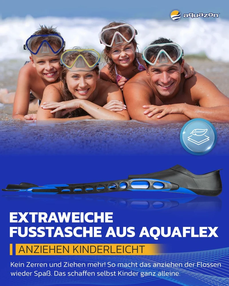 ADVENTURE PRO Schnorchelflossen, Taucherflossen für Erwachsene