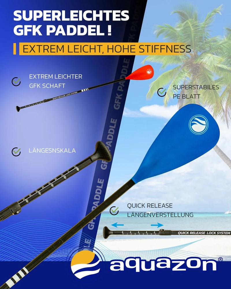 SUP Stand up Paddling Board BREEZE AIR 325 10'8 GFK Paddel Allrounder