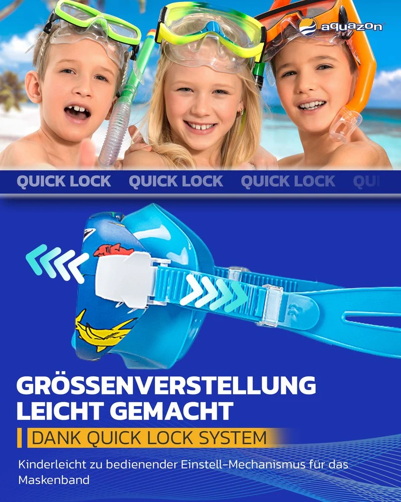 KIDS, Schnorchelbrille für Kinder 3-7 Jahre