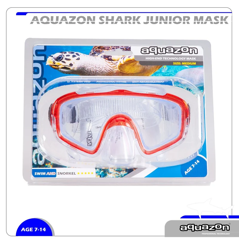 SHARK, Schnorchelbrille für Kinder 7-12 Jahre