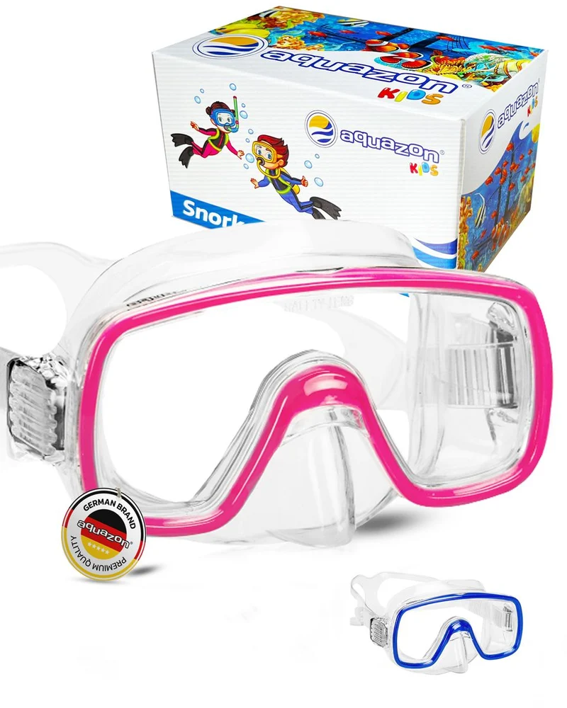 FUN Schnorchelbrille für Kinder 3-7 Jahre, tolle Passform, sehr robust