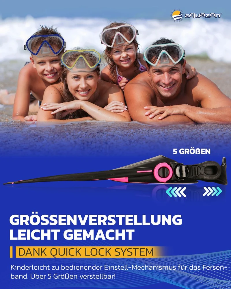 ALICANTE Schwimmflossen, Schnorchelflossen, Taucherflossen