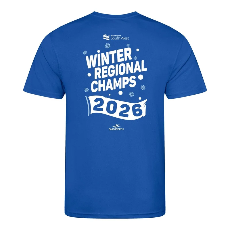 Swim England South West Winter Regional Championships 2026 T-Shirt - Royal Blue