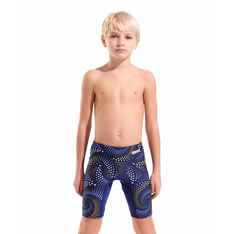 Arena Boys Fireflow Swim Jammer - Navy/Yellow