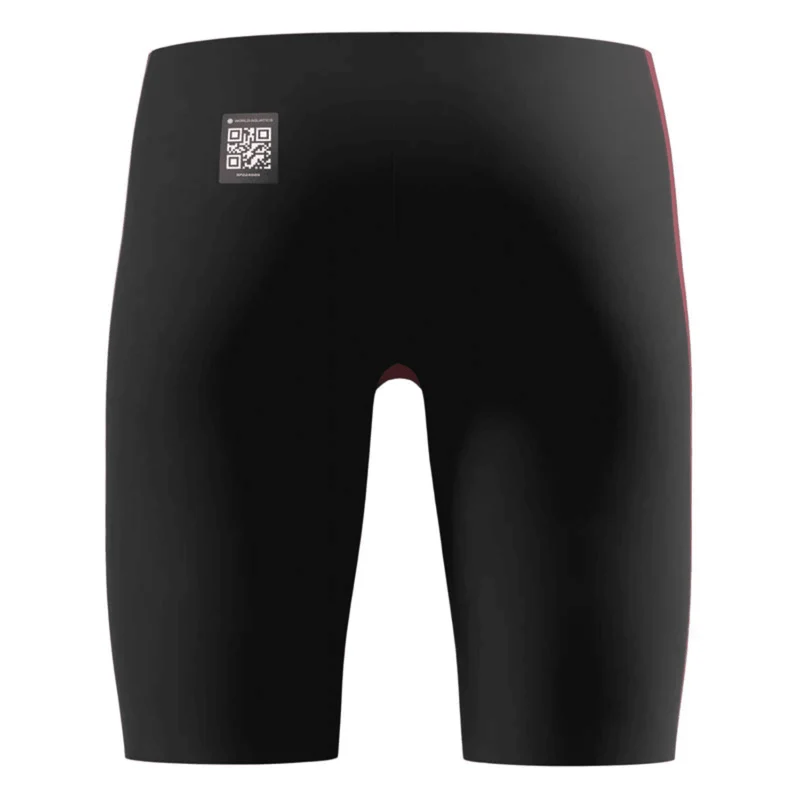 Speedo Boys Fastskin Junior Endurance+ Max High Waisted Jammer - Black/Red