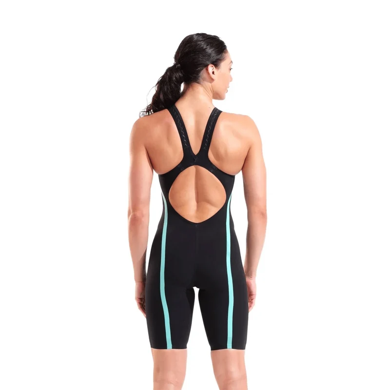 Arena Powerskin Air 3 Open Back Women's Kneeskin - Black Teal