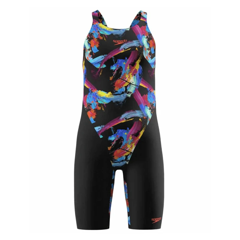 Speedo Endurance+ Max Junior Girls Kneeskin - Black/Multi
