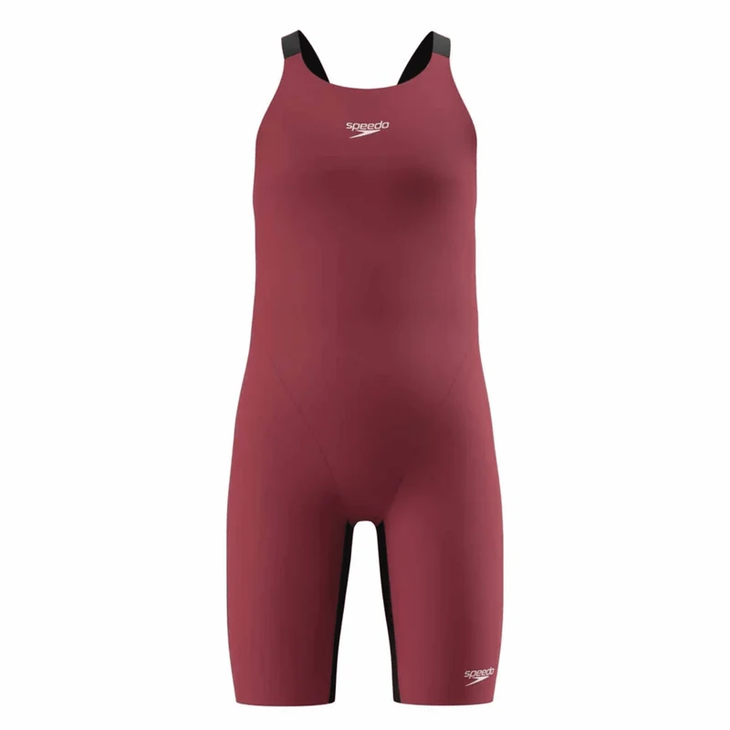 Speedo Endurance+ Max Junior Girls Kneeskin - Black/Red