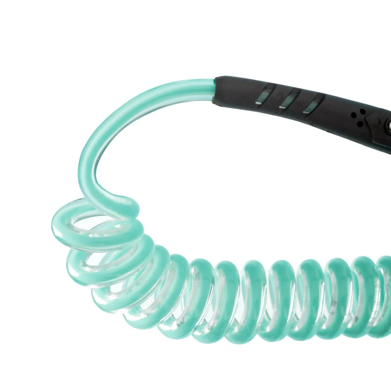 Coiled SUP Leash 10 feet with Waterproof Pouch