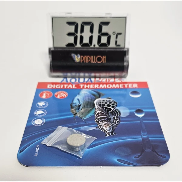 Papillon Digital Thermometer Schwarz/Transparent