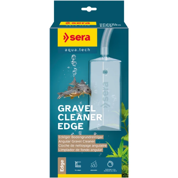Sera 32801 Gravel Cleaner Edge, Eckiger Bodengrund-Reiniger