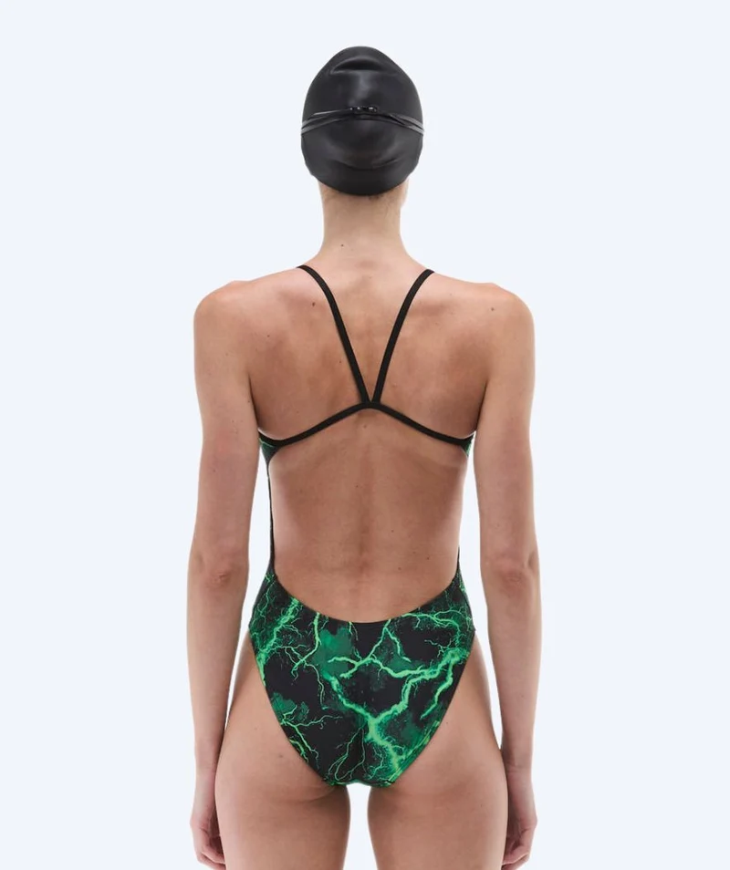 TYR Badeanzug für Damen - Durafast Elite Cutoutfit Arterix - Grün/Schwarz