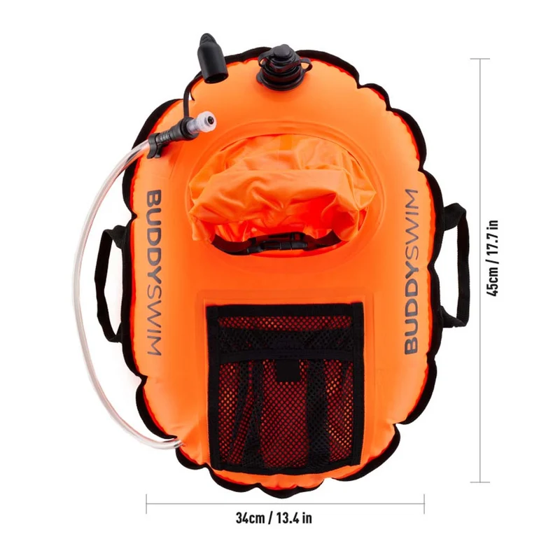 Buddyswim Open Water Schwimmboje Hydrastation PRO mit wasserdichter DryBag Tasche