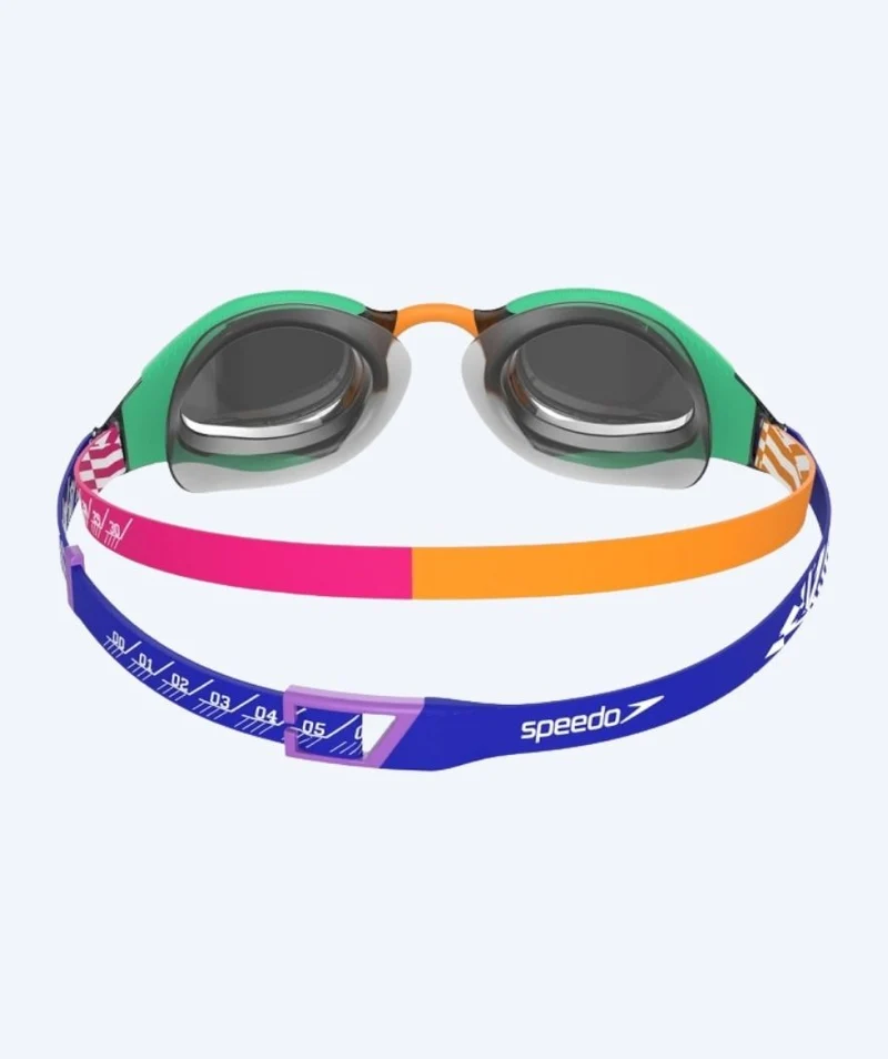 Speedo Elite Schwimmbrillen - Fastskin Hyper Elite Mirror - Grün/Orange