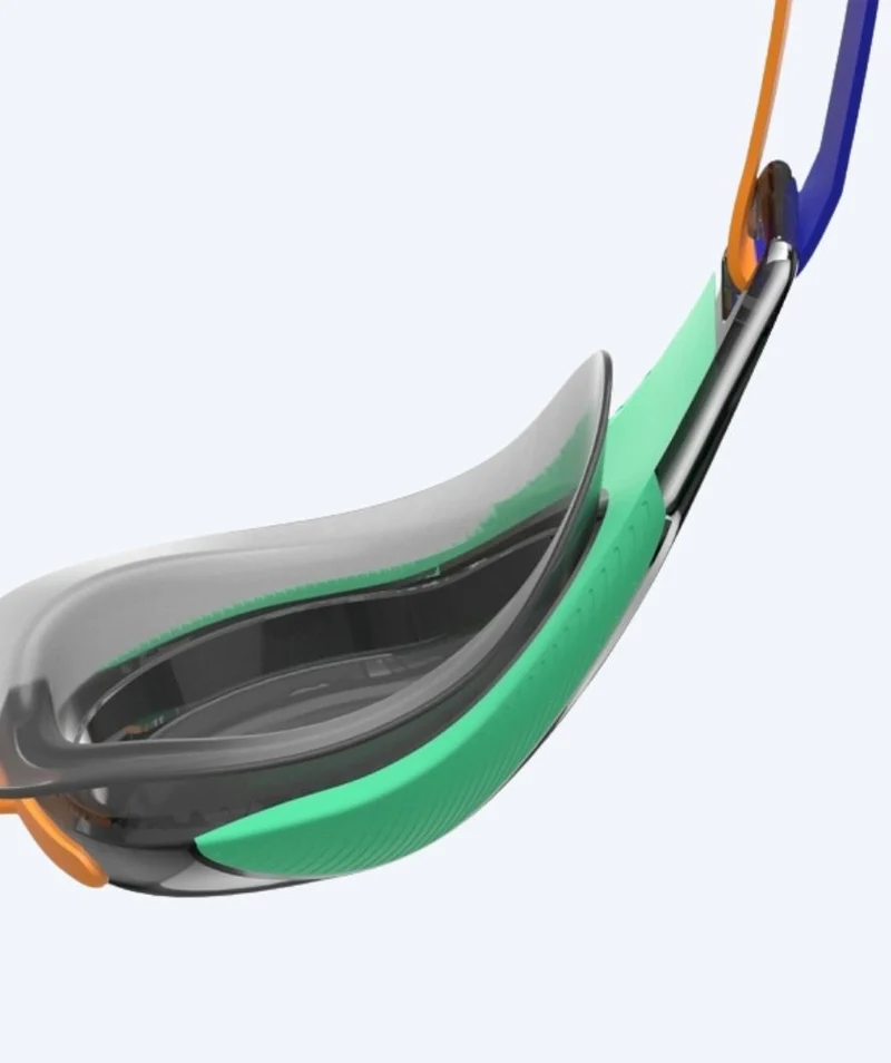 Speedo Elite Schwimmbrillen - Fastskin Hyper Elite Mirror - Grün/Orange