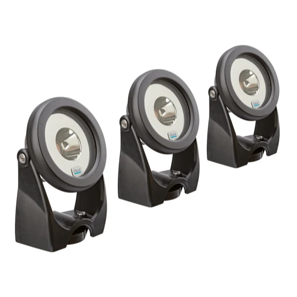 Oase LunAqua Power LED-Set 3 Kompaktes Unterwasserscheinwerfer-Set für Garten & Teich