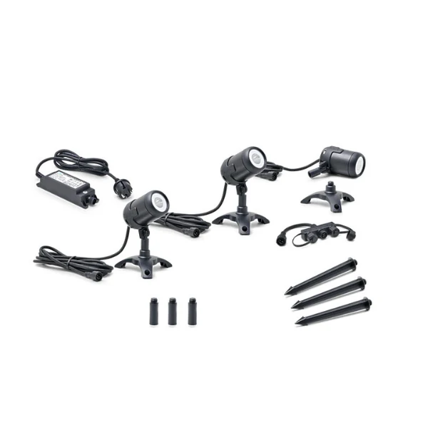 Oase LunAqua Connect M Set 3 Beleuchtungs-Komplett-Set für Garten & Teich