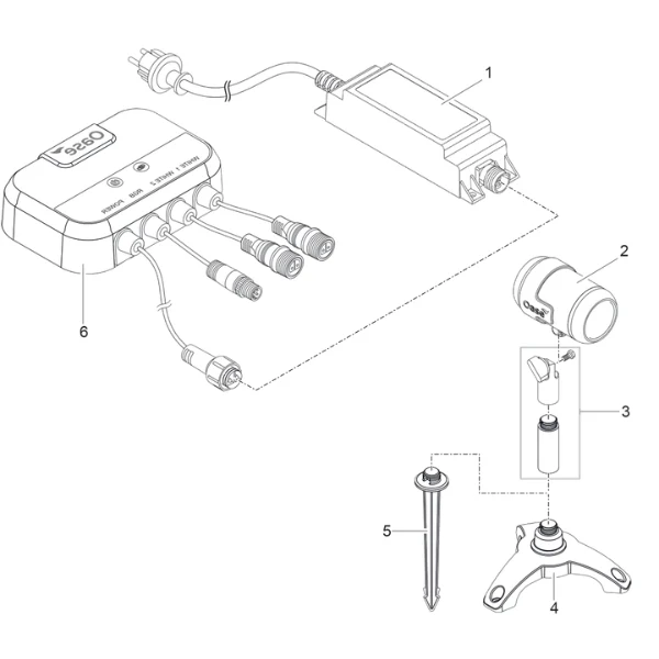 Oase LunAqua Connect Starter Set Controllable Smartes Leuchten Set für Garten und Teich