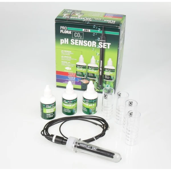 JBL ProFlora CO2 Sensor Set pH-Elektrode mit Kalibrierflüssigkeiten *Bestellware