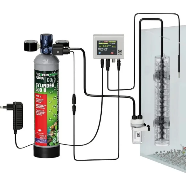 JBL ProFlora CO2 Professional Komplett-Set U System mit automatischer CO2/pH-Regelung