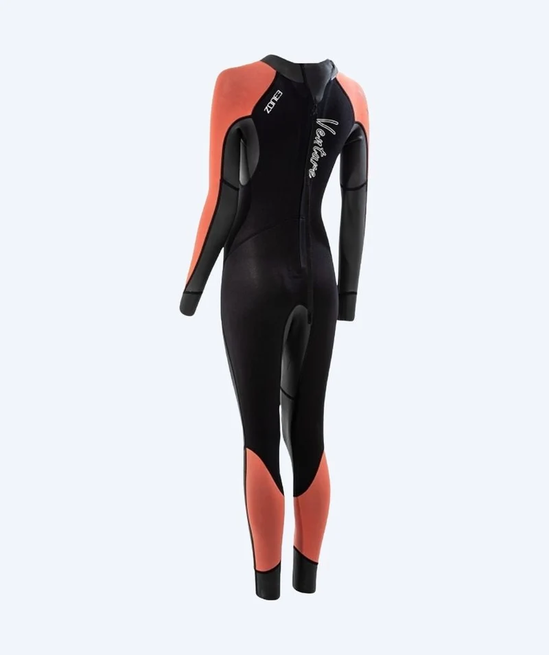 ZONE3 Neoprenanzug für Damen - Venture - Schwarz/Orange