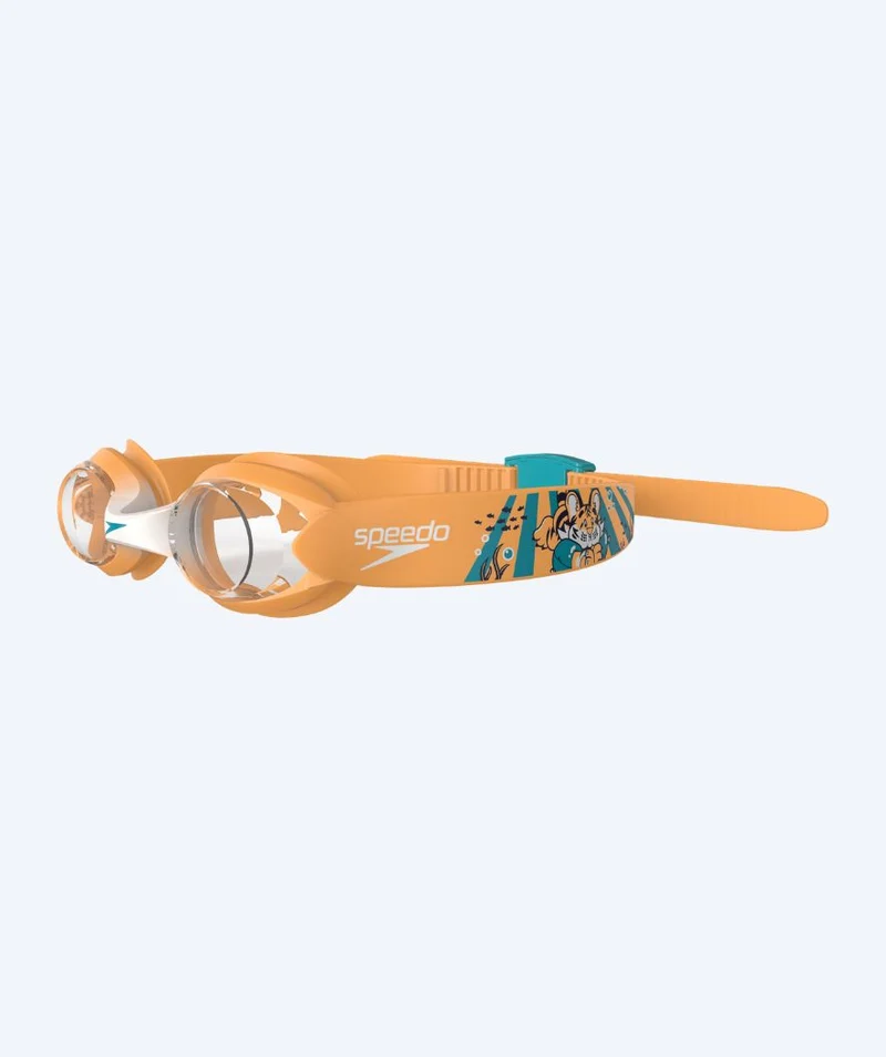Speedo Schwimmbrille für Kinder (2-6) - Infant Illusion - Orange/Klar