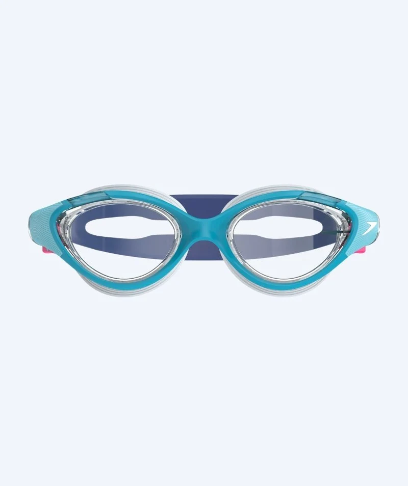 Speedo Schwimmbrille für Damen - Biofuse 2.0 - Blau/Klar