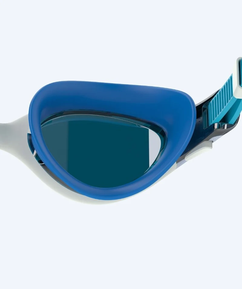 Speedo Schwimmbrille für Damen - Biofuse 2.0 Mirror - Dunkelblau/Hellblau