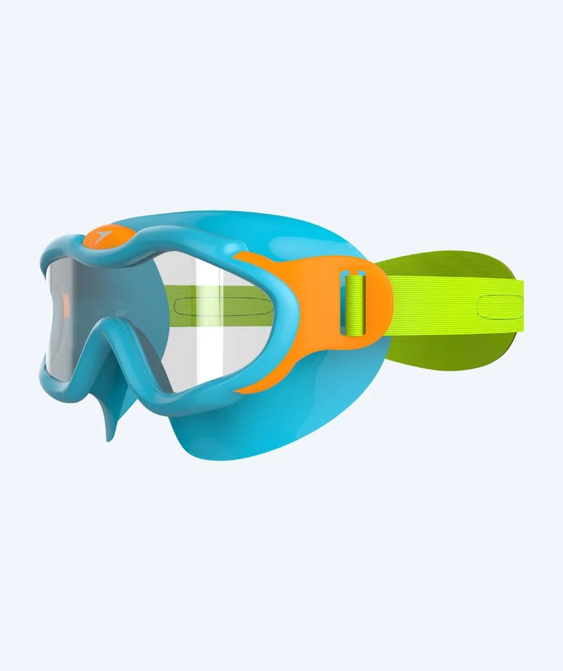 Speedo Schwimmbrille für Kinder (1-3) - Sea Squad Mask - Hellblau/Hellgrün