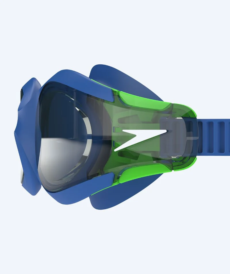 Speedo Schwimmbrille für Kinder (6-14) - Hydrosity 2.0 - Dunkelblau/Grün (Smoke Scheiben)