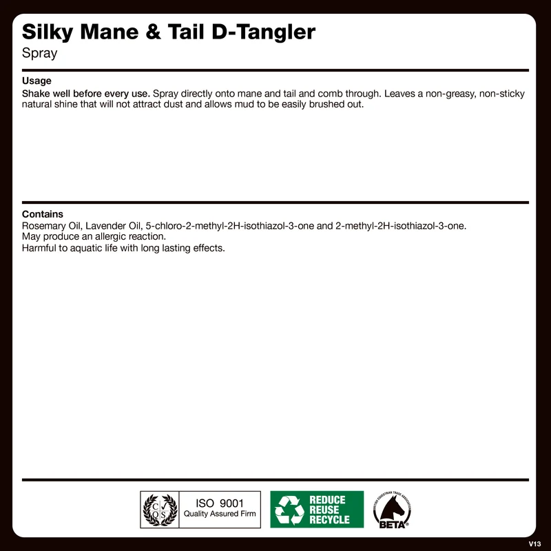 Silky Mane & Tail D-Tangler