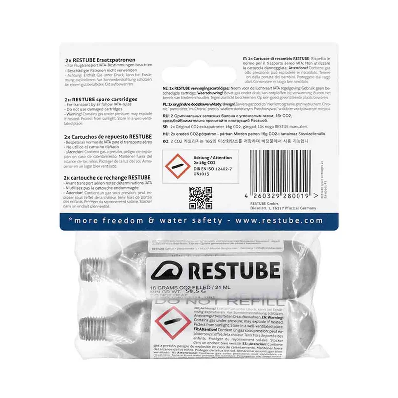 Restube CO² Patrone 16g für Sicherheitsbojen