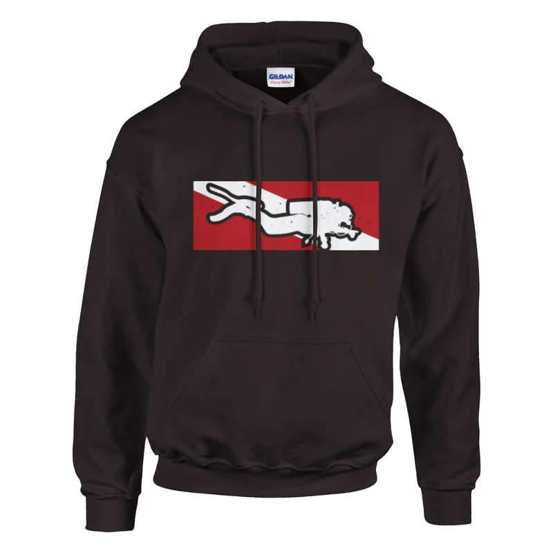 DIVE Hoodie: Taucher Kapuzenpullover mit Statement-Logo – Entdecke 13 Farben & deine perfekte Größe!