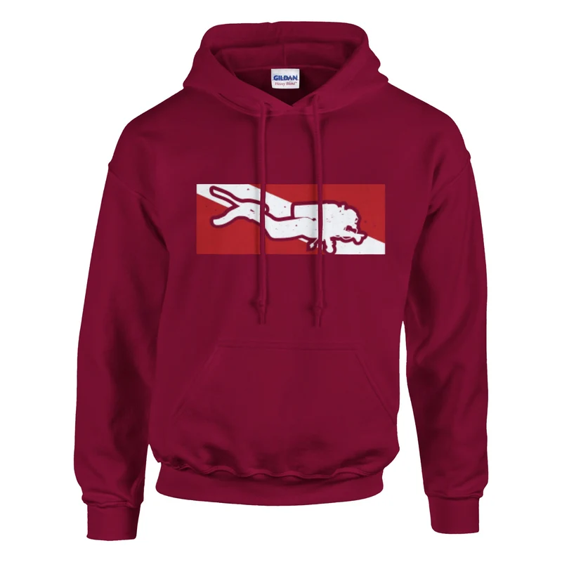 DIVE Hoodie: Taucher Kapuzenpullover mit Statement-Logo – Entdecke 13 Farben & deine perfekte Größe!