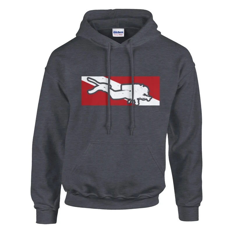 DIVE Hoodie: Taucher Kapuzenpullover mit Statement-Logo – Entdecke 13 Farben & deine perfekte Größe!