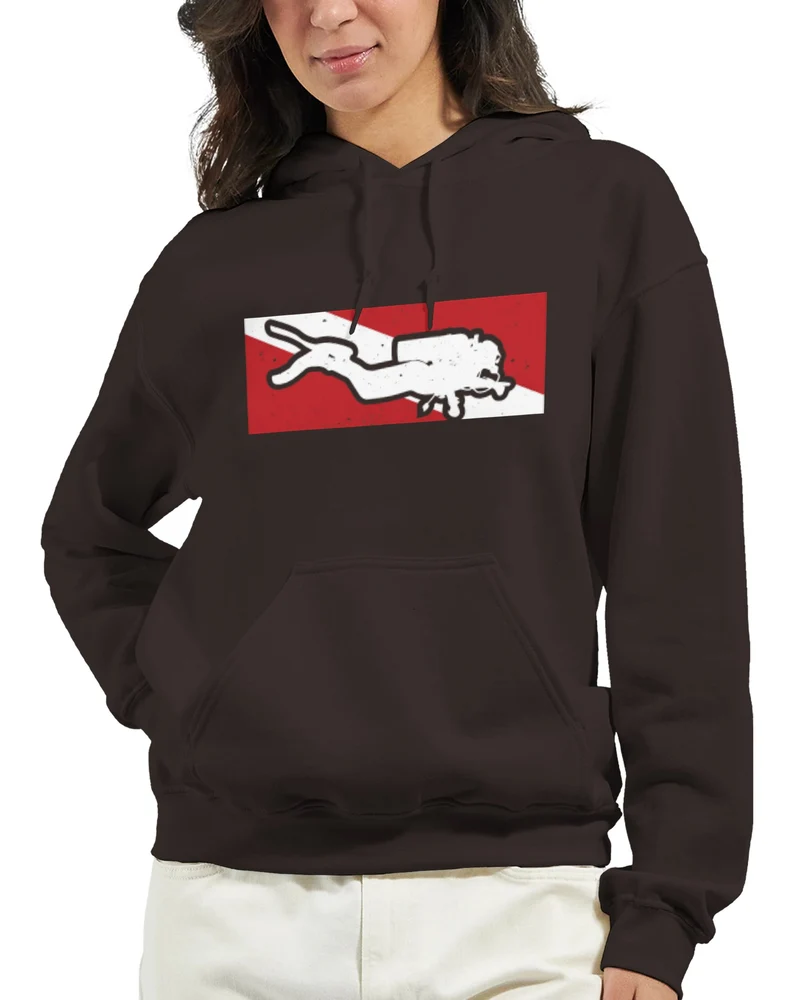 DIVE Hoodie: Taucher Kapuzenpullover mit Statement-Logo – Entdecke 13 Farben & deine perfekte Größe!