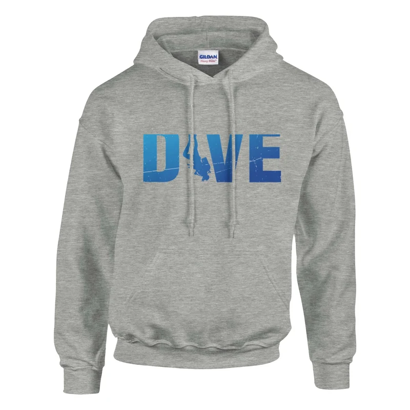 DIVE Hoodie: „I Feel Better Underwater" – Bequemer Taucher Kapuzenpullover mit Logo in vielen Farben