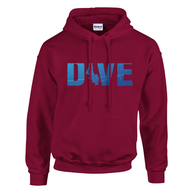 DIVE Hoodie: „I Feel Better Underwater" – Bequemer Taucher Kapuzenpullover mit Logo in vielen Farben