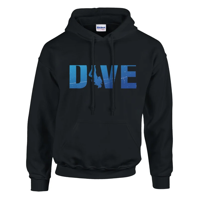 DIVE Hoodie: „I Feel Better Underwater" – Bequemer Taucher Kapuzenpullover mit Logo in vielen Farben