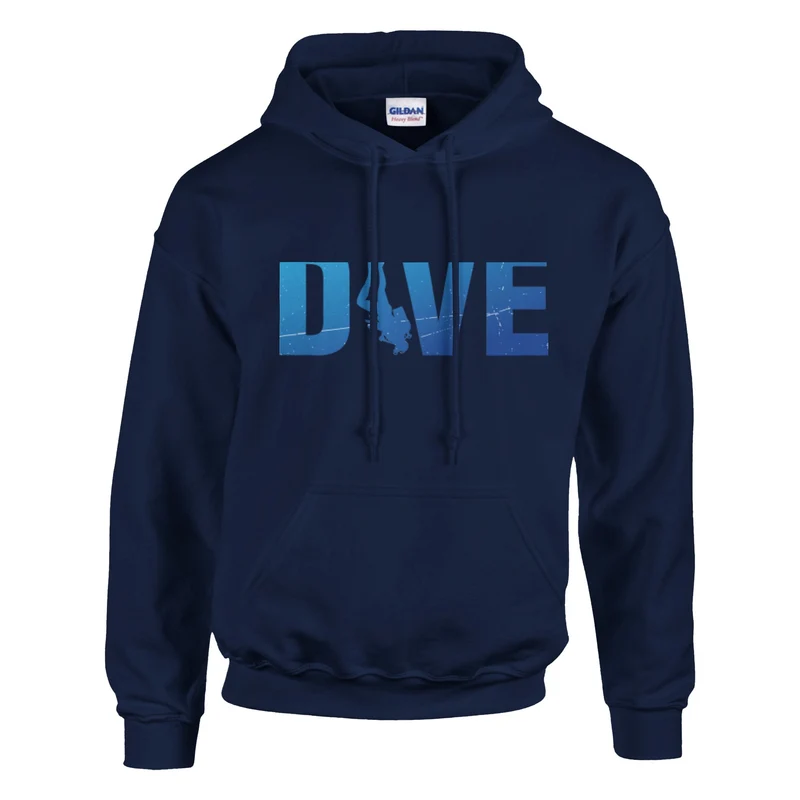 DIVE Hoodie: „I Feel Better Underwater" – Bequemer Taucher Kapuzenpullover mit Logo in vielen Farben