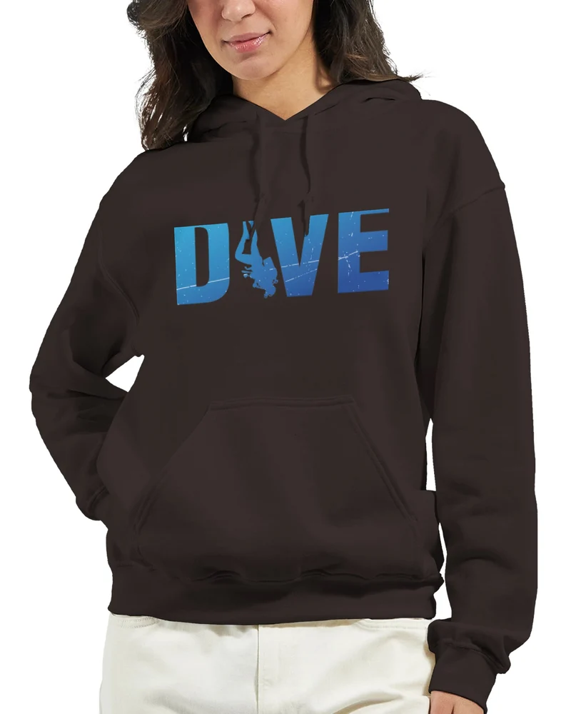 DIVE Hoodie: „I Feel Better Underwater" – Bequemer Taucher Kapuzenpullover mit Logo in vielen Farben
