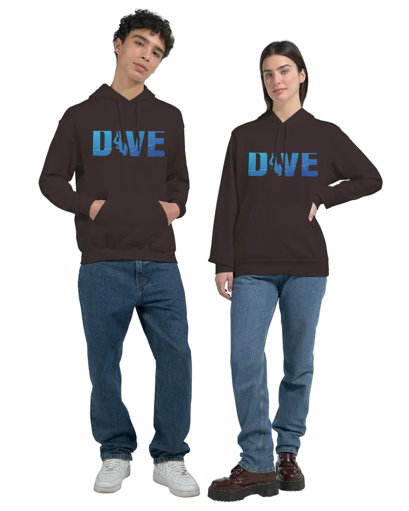 DIVE Hoodie: „I Feel Better Underwater" – Bequemer Taucher Kapuzenpullover mit Logo in vielen Farben