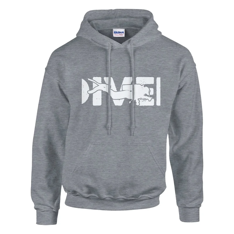 DIVE Hoodie für Taucher – Bequemer Kapuzenpullover mit Logo in vielen Farben & Größen