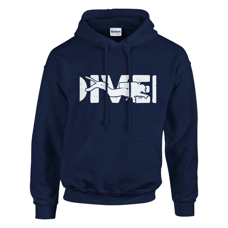 DIVE Hoodie für Taucher – Bequemer Kapuzenpullover mit Logo in vielen Farben & Größen